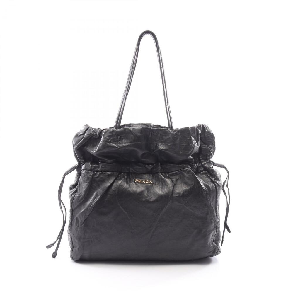 Prada Nappa Leather Tote Bag Black